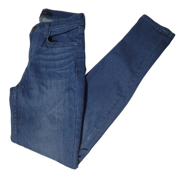 J Brand Super Skinny Enigma Jeans Womens Size 27 Low Rise Medium Wash Denim Pant - Picture 1 of 7